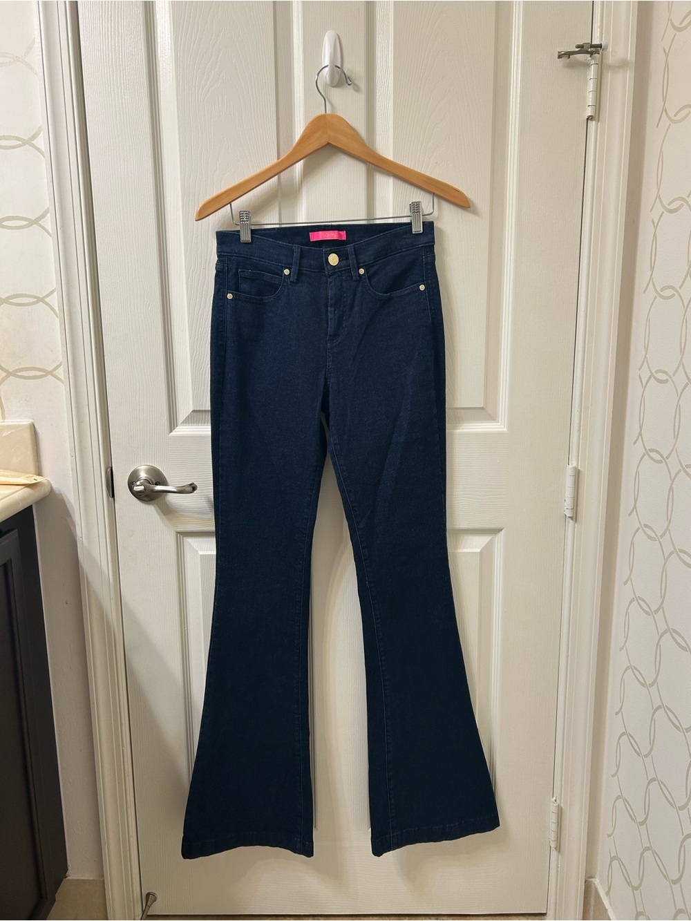 Lilly Pulitzer Dark Blue Flare Jeans
